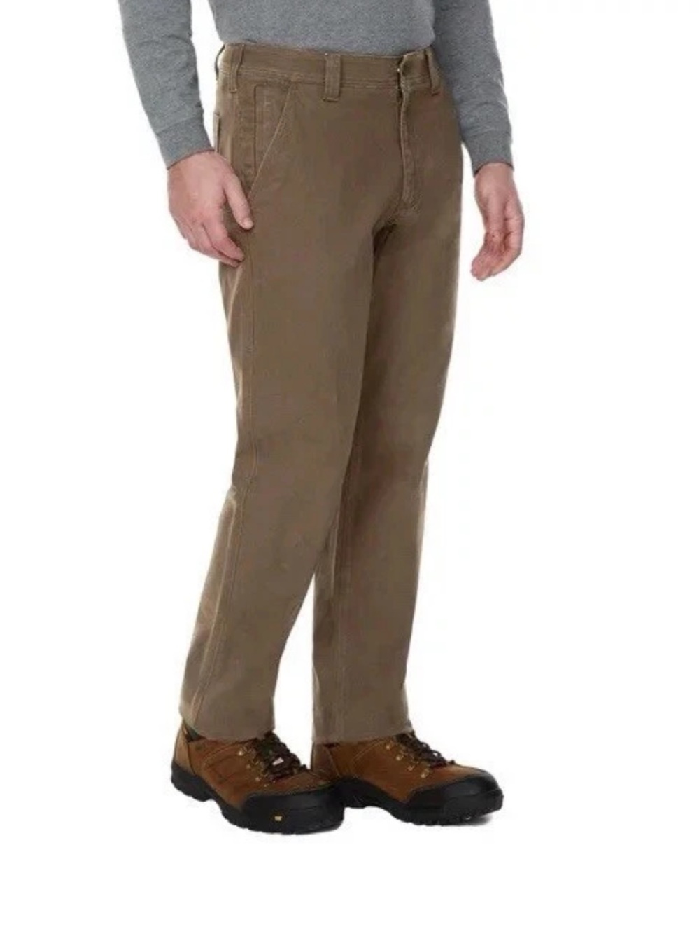 CAT Men’s Beige Canvas Work Pants 30x32 Cotton/Elastane